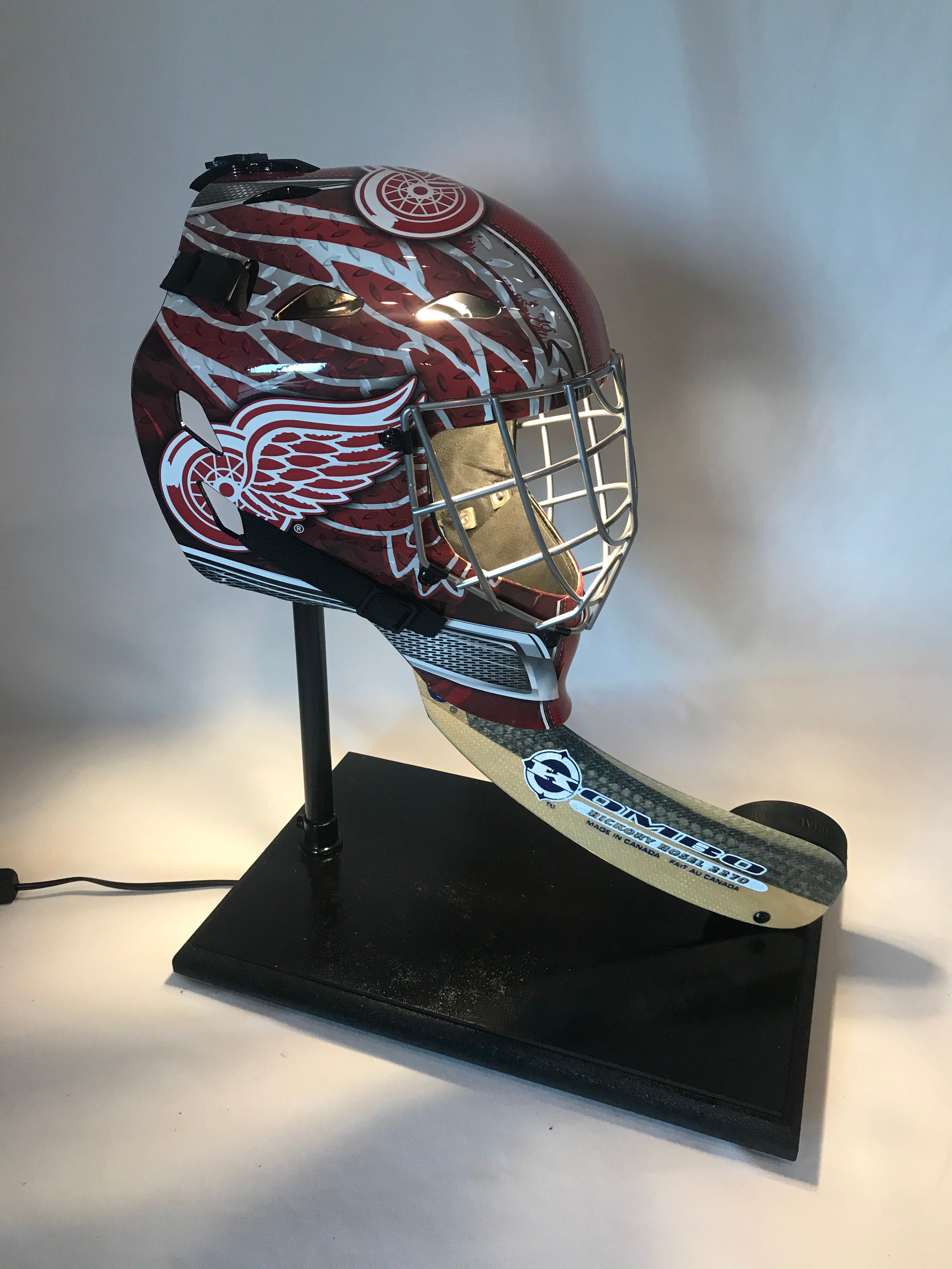 Itech Senior Hockey Goalie Helmet (Detroit Red Wings Design)