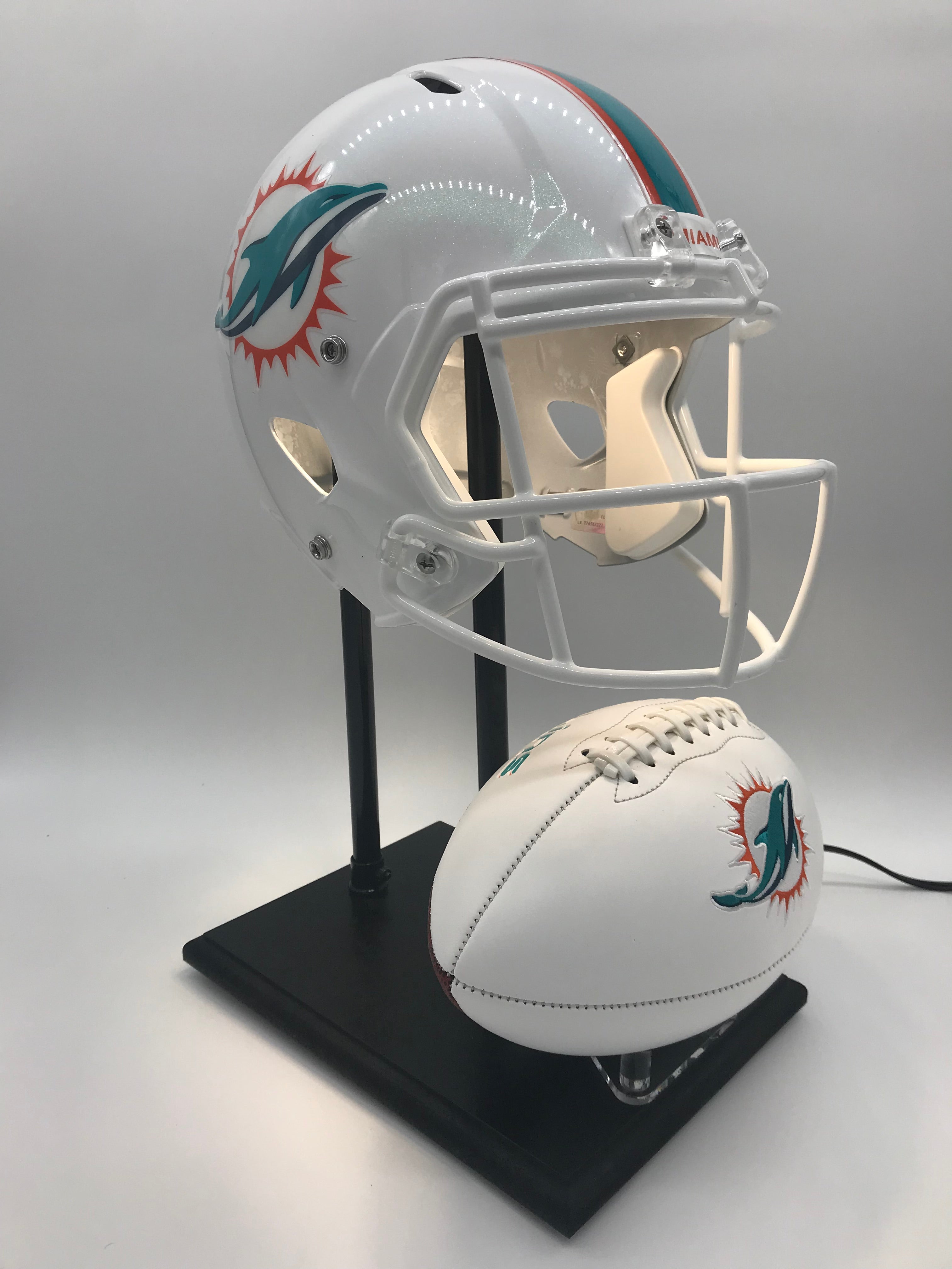 NFL Miami Dolphins Custom Name And Number Ball Fire Baseball